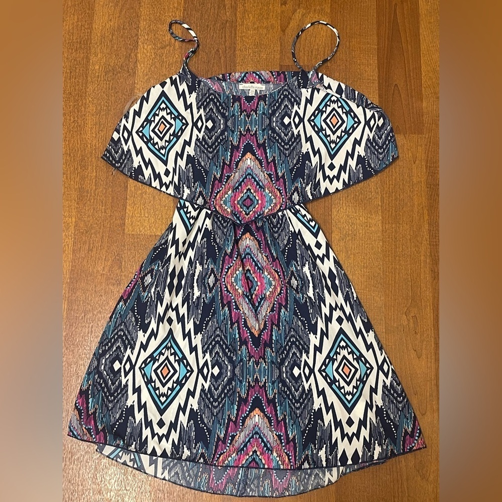 Charlotte Russe Multicolor Tribal Print Dress